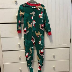 Carters 2T Santa Christmas fleece pjs